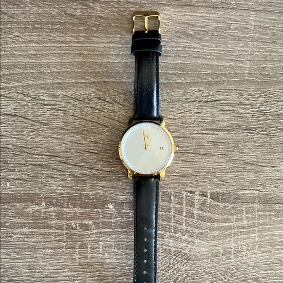 MVMT Black Leather Watch - Picture 2 of 4